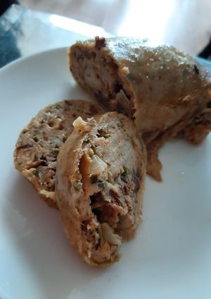 Töltike csirke bőrébe töltve recept fotója