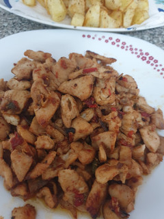 Una foto de Pollo con salsa de soja dulce