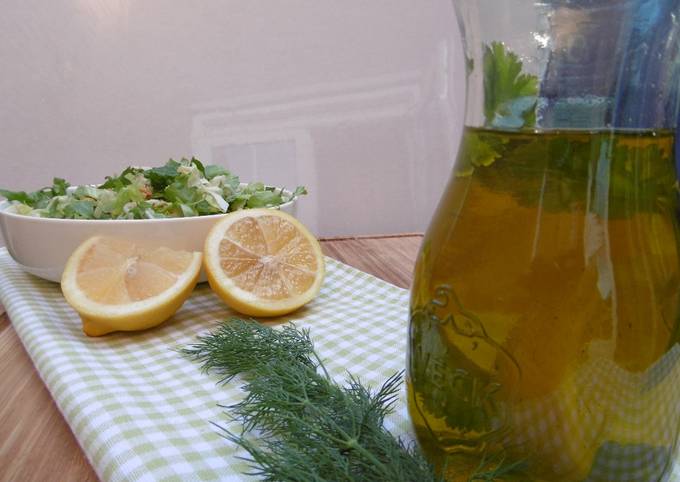 Home made Olive Oil and Lemon Dressing