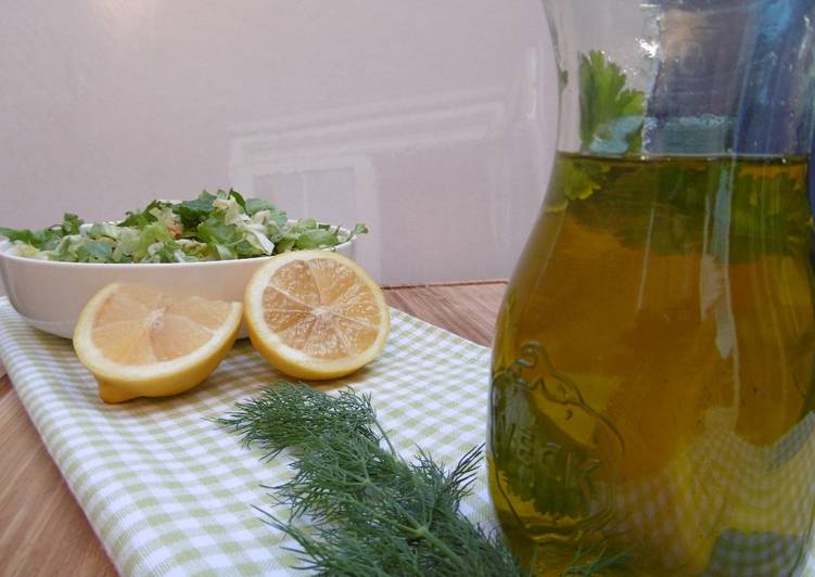 Recipe of Award-winning Home made Olive Oil and Lemon Dressing