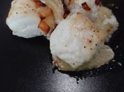 Una foto de rape horno con patata