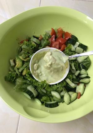 Hình của món Salad bơ tôm.