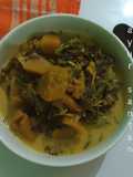 Sayur santan bunga pepaya-labu kuning-pakis