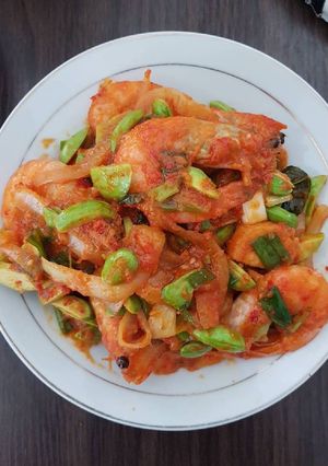 Foto resep Udang pete saos padang