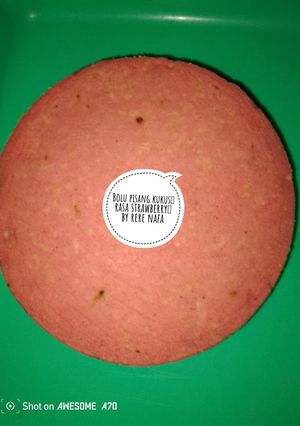 Foto resep Bolu pisang kukus rasa strawberry