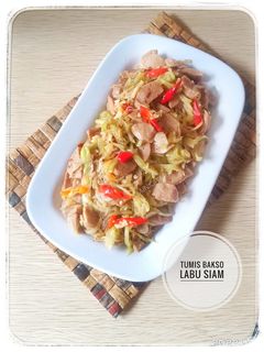 Foto resep Tumis Bakso Labu Siam