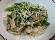 A picture of asparagus risotto