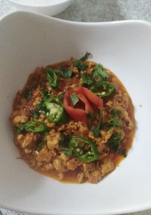 A picture of Chicken qeema.