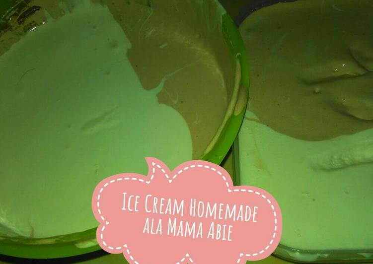 Cara Gampang Membuat Ice Cream Homemade Lembut anti gagal Anti Gagal