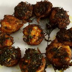 Pan roasted Kerala Prawns A picture of Pan roasted Kerala Prawns.