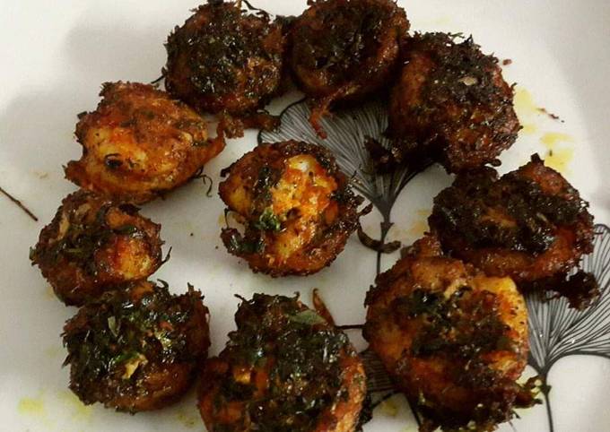 Pan roasted Kerala Prawns