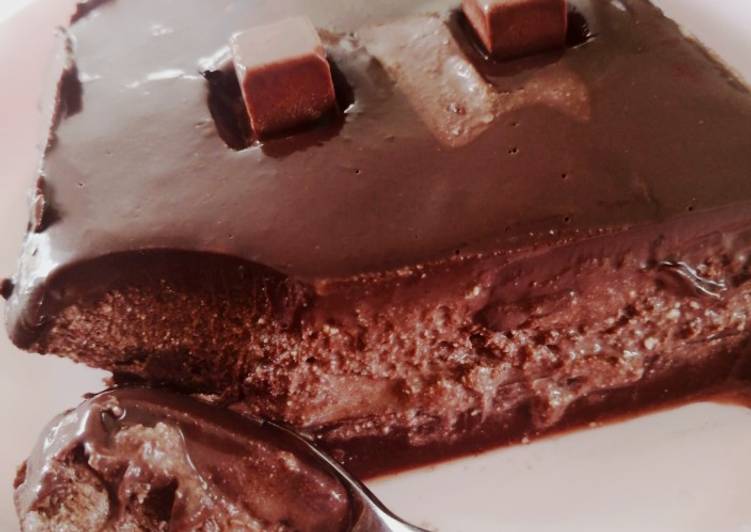 Triple Choco Cheesecake tanpa telur, tanpa gelatin & tanpa oven