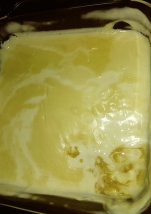 Una foto de Crema de harina y maicena