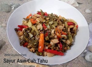 Foto resep Sayur Asin Cah Tahu