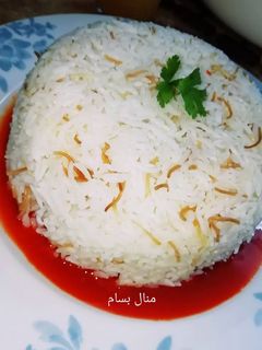 صورة لوصفة رز بالشعيرية