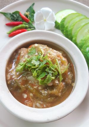 รูปของ "น้ำพริกหนุ่ม" Northern Thai Green Chilli Dip 😋🥰