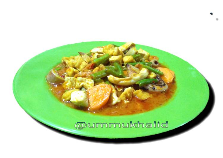 Sotong sayur pedas manis