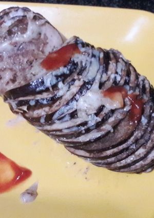 A picture of Roasted cheese eggplant.