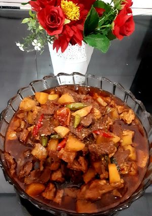 Foto resep Semur daging mix tahu kentang