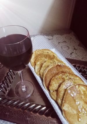 صورة لوصفة البان كيك حكاااااية 😋