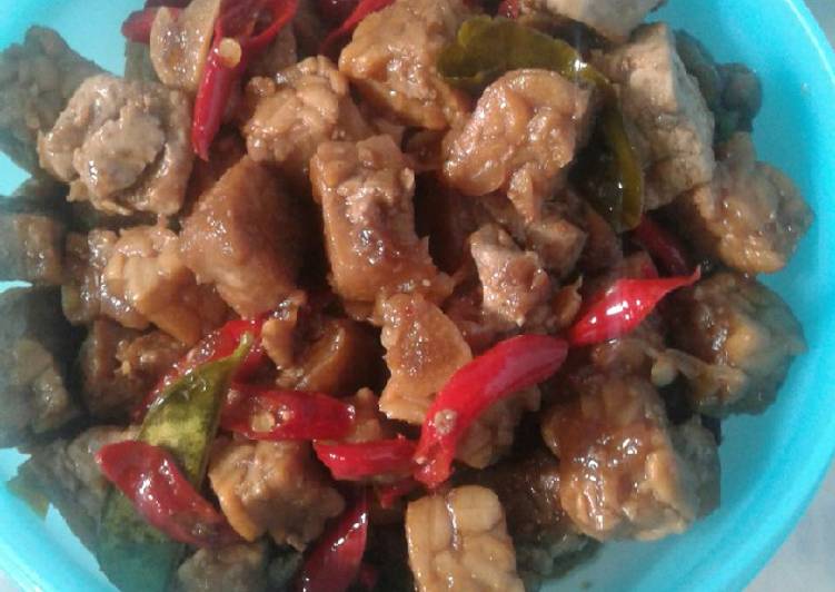 Orek tahu tempe simpel