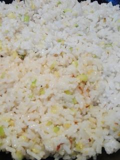 Una foto de Arroz con calabacín