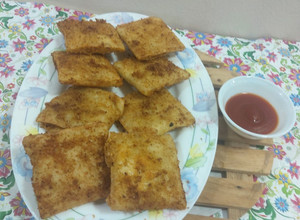 A picture of Fajita chicken box pattice.