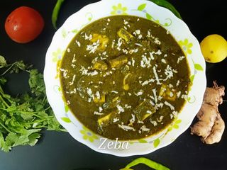 पालक पनीर (palak paneer recipe in Hindi)
