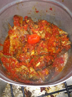 A picture of Fish with souce.