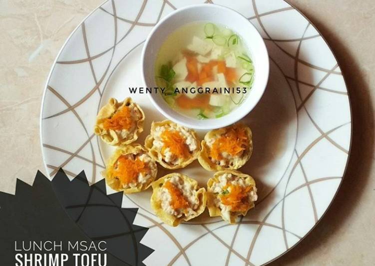 Resep Shrimp Tofu Dumpling (menu diet) no tepung no kulit pangsit Anti
Ribet