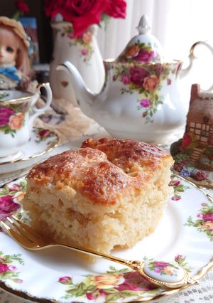 A picture of Spelt Butterkuchen (German yeasted butter cake).