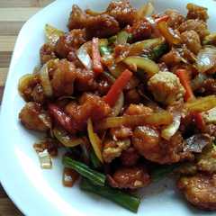 รูปของ Chicken fillet with oyster sauce and vegetable