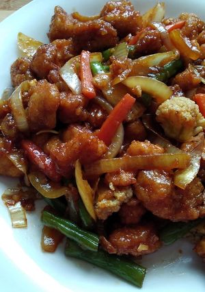 Foto resep Chicken fillet with oyster sauce and vegetable