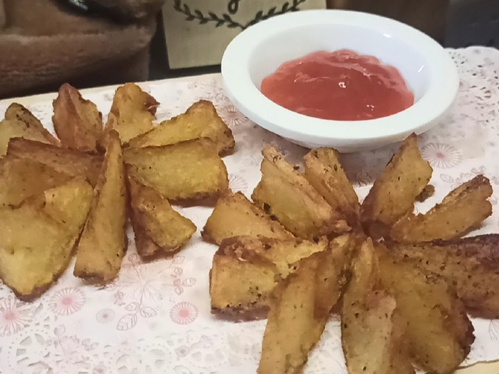 Resep Fried Potato Wedges, Lezat