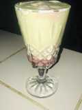 Ice cream vainilla grape