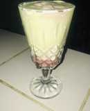 Ice cream vainilla grape