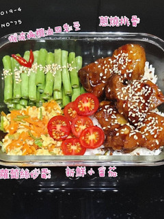 蔥燒排骨便當 的食譜成品照片