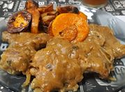 Una foto de pollo al verdeo de argentina