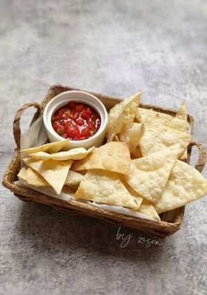 Foto resep Nachos Saus Salsa