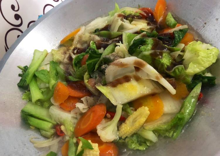 Capcay Sayuran Tanpa Toping Ala Chinese Food