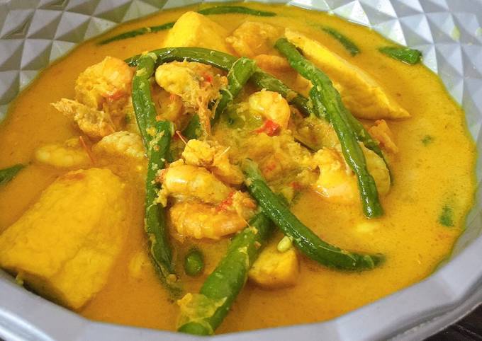 Resep Gulai udang tahu kacang panjang 🦐 yang Enak