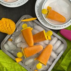 Mango Popsicles A picture of Mango Popsicles.