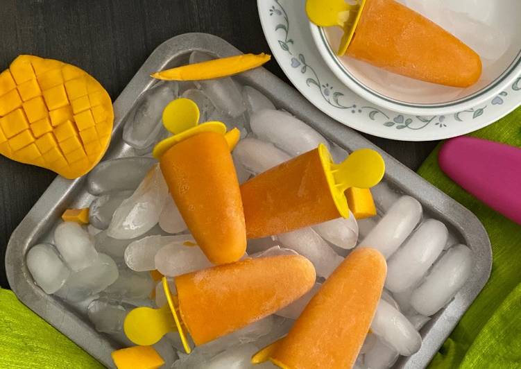 Simple Way to Make Homemade Mango Popsicles