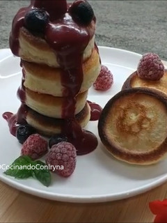 Una foto de Tortitas rusas, riquísimas y esponjosas