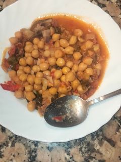 Una foto de Garbanzos fáciles bajos en sal