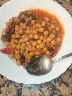 Una foto de Garbanzos fáciles bajos en sal
