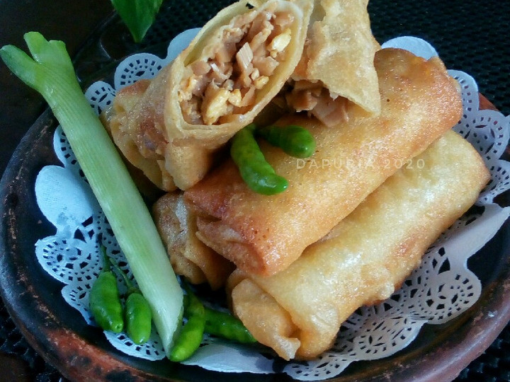 Cara Gampang Menyiapkan Lumpia rebung telur Ekonomis