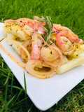 Yuca con cebolla