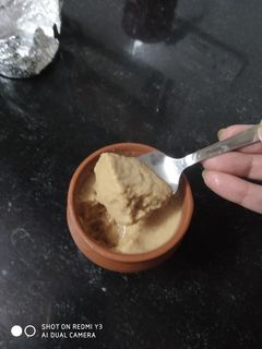 A picture of Sweet curd (bengali misti doi).