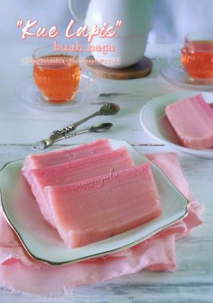 Foto resep Kue Lapis Buah Naga